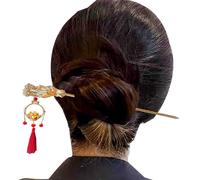Zestivra Bastoncini per capelli con pendenti, forcine per capelli incandescenti, con a lanterna luminosa, forcine per capelli in stile antico per acconciature