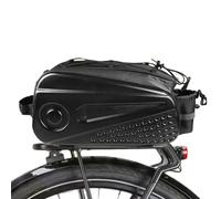 Zestivra Borsa Da Bicicletta Impermeabile - Pacchetto Sedile Posteriore E A Guscio Rigido Da 8,6 L, Riflettente | Soluzione Di Archiviazione Leggera Per La Guida Su Strada In Montagna