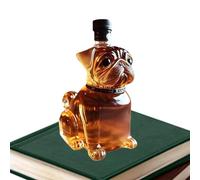 Zestivra Bottiglia di per whisky, bottiglia di liquore in ispirata al bulldog, decanter decorativo da 300 ml, per ristorante, sala da pranzo, compleanno, padre, marito, amici