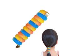 Zestivra Crunchies Elastici Con Texture Del Cavo Del Telefono A Spirale Per Capelli Senza Danni Per Uso Di Bambini, Ragazze, Donne In Sport, Scuola E Vita