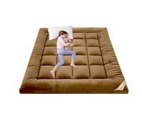 Zestivra Cuscino Per Materasso Sotto, Carrello Per Materasso Dormire, Tappeti Tatami: Cinghie Non Scorrevoli, Cuscini Alleviare Il Corpo, Addensare, Qualità Hotel, Singolo O Singolo