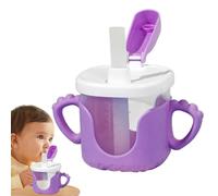 Zestivra Da Allenamento Per Bambini - Borraccia Per Bambini Resistente Ai Liquidi, In Paglia Graduata | La Simpatica Taza Di Apprendimento Favorisce Una Facile Presa E La Sicurezza Nel Bere Per I