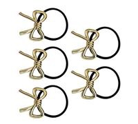 Zestivra Elastico per Capelli con Nodo - 5 Pezzi Accessori In Metallo,Elastici per Coda di Cavallo | Per Lo Shopping I Matrimoni Il Viaggio Le Feste Scuola Le Uscite Casuali La Festa