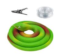 Zestivra Falso ripieno di serpente | Realistico ripieno con serpente, spago e clip, giocattolo divertente con clip e corda per uomini, donne e kit di scherzo realistico per feste e bufale