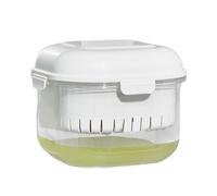 Zestivra Filtro per yogurt, con coperchio, separatore per siero di latte a maglia fine, per cucina fatta in casa, per zuppa di latte di soia, frutti di bosco, succhi di frutta, caffè, insalata