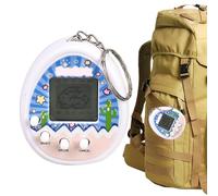 Zestivra Giocattolo virtuale digitale virtuale per animali domestici - mini gioco portachiavi digitale con 168 opzioni per animali domestici | Giocattolo elettronico virtuale per animali domestici,