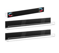 Zestivra Magnetico Acrilico -, Organizzatore Magnetico | 2 Pezzi Di | Ripiani Galleggianti Riutilizzabili, Spazio Libero Per La Lavagna, Frigorifero E Camera Per Bambini, Pratico Per L