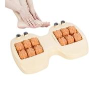 Zestivra Rullo per massaggio ai piedi, doppio strumento ergonomico per massaggi, rullo per piedi con perline magnetiche, per la cura della pianta dell'arco, relax, viaggi, lavoro, tutti i giorni