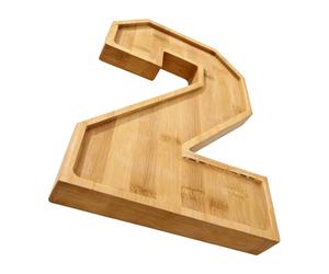 Zestivra Scatola da portata riutilizzabile, vassoio in legno con lettere e numeri, vassoio | per feste di compleanno, torte di caramelle e intrattenimento domestico