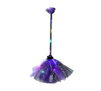 Zestivra Scopa da di Halloween, accessorio per travestimento a LED, accessorio per feste, gioco ruolo magico, manico e luccicante, per feste, case infestate, cimiteri, fuga gioco, Sc