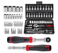 Zestivra Set di attrezzi meccanici, set di attrezzi per la casa, per la riparazione manuale, set di attrezzi per la casa, con valigetta per viaggi, hotel,