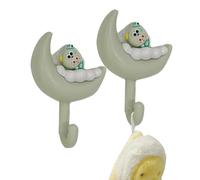 Zestivra Simpatici ganci portasciugamani, portachiavi per parete - Cloud Aesthetic Key Hooks,2 x gancio adesivo da parete 2 x per cappelli tovaglioli gioielli senza traccia nessun pugno