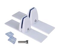 Zestivra Supporto di base per protezione del camino in vetro, con clip regolabili, 2 pezzi, stabile supporto per camino, per interni, stagione fredda, giorno del Ringraziamento, festa, casa, camera e