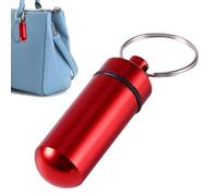 Zestivra Taler Chiave Del Contenitore Tablet, Trailer Tasti Di Stagno Per Pillola Tascabile Pillole Portatili Contenitore Organizzatore Per Portafogli, Pillole Metalliche Impermeabili Per Le