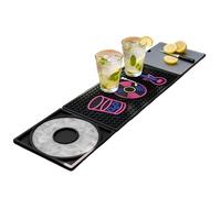 Zestivra Tappeto da bar | 60 x 15 cm antiscivolo per bancone - ideale per bancone da bar - per cocktail fatti in casa, angolo caffè, cucina, servizio bar, vino, bevande preparazione