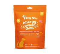 Zesty Paws Allergy & Immunity Chews - supporto immunitario per cani - 60 Soft Chews - Gusto salmone