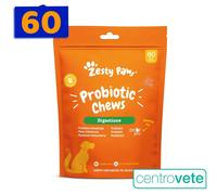 ZESTY PAWS PROBIOTIC 60 Bocconcini Probiotici Prebiotici Flora Intestinale Cani