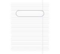 Zeszyt do nauki pisania po polsku - 3 linie z czerwonym marginesem | Biała okładka | Format A5 | Polska liniatura | Uil