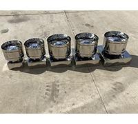 Zeta Fumaiolo a botte inox base quadra (420x420mm)