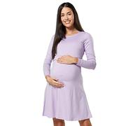 Zeta Ville - Vestito a Strati Allattamento prémaman Manica Lunga - Donna - 128c (Lavanda, IT 44/46, L)