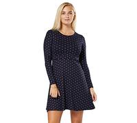 Zeta Ville - Vestito a Strati Allattamento prémaman Manica Lunga - Donna - 128c (Marina con Stelle, IT 46/48, XL)