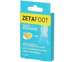 Zetafoot Cerotti Idrocolloidali 6 Pezzi - Protezione E Guarigione Per Vesciche