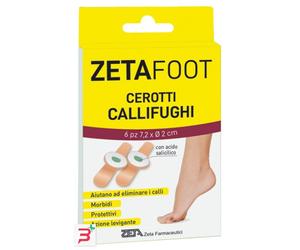 ZETAFOOT CEROTTO CALLIFUGO DISCHETTO CENTRALE 6 PEZZI