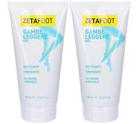Zetafoot Gel Gambe Leggere 2x150 ml Gel