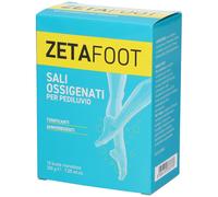 Zetafoot Sali Ossigenati - Sali per pediluvio igienizzanti e defaticanti, 10 bustine da 20 g