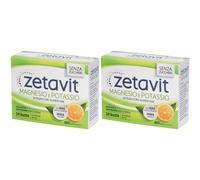 Zetavit Magnesio e Potassio Senza Zuccheri Integratore Alimentare 2x24