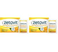 Zetavit Magnesio Potassio, Integratore Alimentare, con Sali Minerali per Stanchezza, Spossatezza e Sudorazione Intensa, Utile in Estate e Attività Fisica (Confezione da 2)