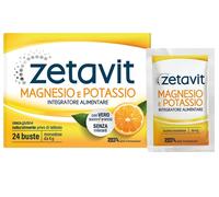 Zetavit magnesio potassio senza zucchero 24 bustine da 6 g