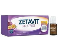 Zetavit No Stress 12 Flaconcini Gusto Fruit Passion Integratore Anti-Stress e Anti-Stanchezza