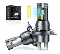 Zethors Lampadine LED Fari Angel Eyes 100W 24000LM 6000K Bianco Mini Lampada LED Abbaglianti/Anabbaglianti/Fendinebbia Alogena di Ricambio,non Polarità,Plug and Play,Impermeabile IP68,2PCS