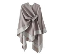 Zetieny Poncho da Donna Reversible Cape Elegante Open Front Winter Cardigan Sciarpa Calda Lavorata a Maglia