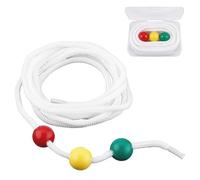 ZETKUS Corda di Brock, 3 Perline Brock String Terapia Della Vista, Corde per la Messa a Fuoco Della Vista Anteriore, Strumenti Terapeutici per Bambini, Correzione Dello Strabismo Miopico