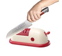 Zetqhuu Affilacoltelli Elettrico | Affilatore Elettrico per Coltelli da Cucina | Affilatura Rapida Utensili da Cucina per Lucidare Acciao Inossidabile Ceramica | Per Forbici BBQ Casa Campeggio