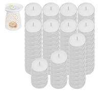 Zetqhuu di | 100 da tè senza fumo a combustione lunga,Piccole alla paraffina Tealight per articoli per la casa, la piscina, lo Shabbat, la cena e i matrimoni