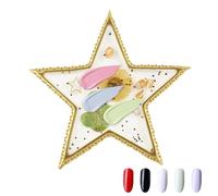 Zetqhuu per Mescolare Smalto - Espositore Colori Gel per Unghie con Display - Vassoio per Pratica Smalto Gel Stazione Lavoro Casa Ragazze Studio Bellezza