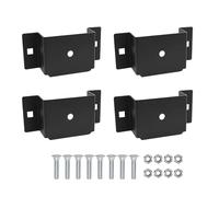 Zetqhuu Supporti per Legno 5,08 x 10,16 cm - 4 Pezzi 5x10 cm Attrezzo Multifunzionale Robusto | per Blocco di Fissaggio Carico Carrello a Mano | per Lavoro Esterno Camper Barca Autostrada Garage