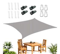 Zetqhuu Tenda parasole impermeabile, corde regolabili per un baldacchino con protezione UV, tenda da sole, per società, terrazza, giardino, barbecue, attività all'aperto, backpack, trekking,