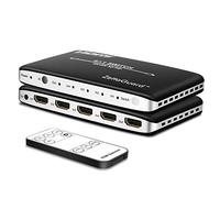 Zettaguard ZW410 - Interruttore HDMI 4 x 2 K 4 porte 4 x 1 con telecomando wireless PIP e IR, switch porta hub switch HDMI