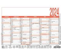 Zettler Calendario Posteriore Montagna - 14,5 x 29,5 cm, 4 Pezzi Assortiti