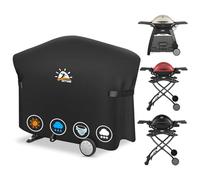 Zettum Copertura per Barbecue Q2000/3000, 7112 Copri da Esterno per BBQ griglia a gas, Impermeabile Telo Protettivo 600D Oxford in PU per Weber Q3200, 3000, 320, 300 e Altri (144 L x 57 W x 99 H CM)