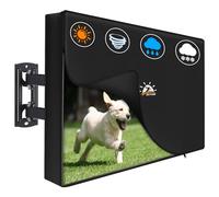 Zettum Custodia per TV pieghevole per TV da 65 a 70 pollici - Impermeabile e resistente, custodia protettiva per schermo realizzata in tessuto Oxford 600D PU con cerniera e funzione ribaltabile