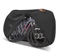 Zettum Telo protettivo per 3 biciclette, fisse e all'aperto, resistente, impermeabile, rivestimento in poliuretano 600D