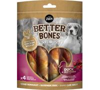Zeus Better Bones Large Twist da 12,5 cm - Anatra e Cranberry - 4 pz.