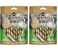 Zeus BetterBones, bastoncini ritorti, con carne di agnello al gusto menta, 10 cm (Confezione da 2)