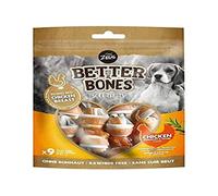 Zeus BetterBones, ossa da masticare per cani, avvolte con carne di pollo, al gusto rosmarino e timo, 7,5 cm