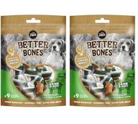 Zeus BetterBones, ossa da masticare per cani, con carne d'agnello al gusto menta, 7,5 cm (Confezione da 2)